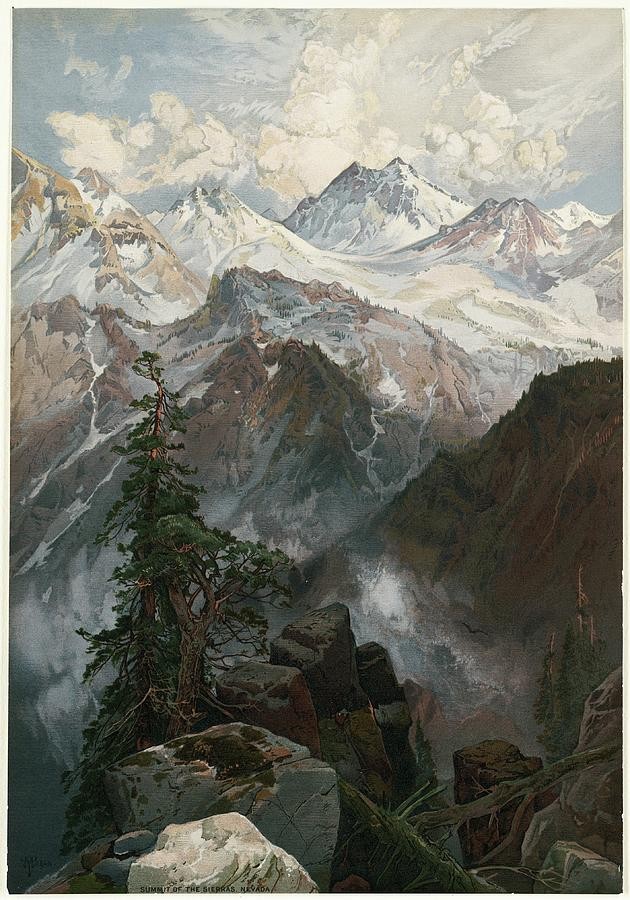 Summit of the Sierras Nevada by Thomas Moran