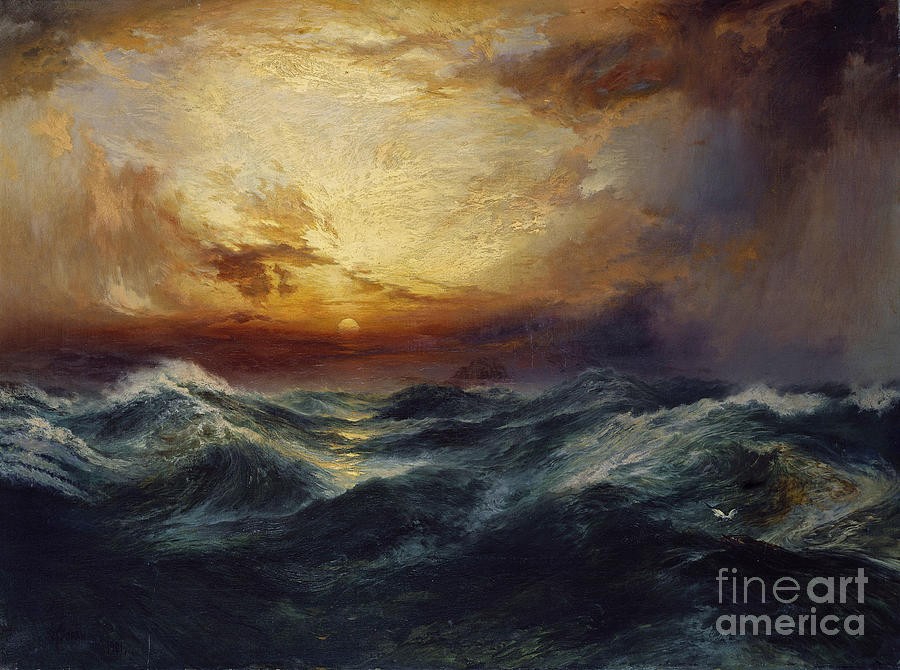 Sunset After a Storm by Thomas Moran