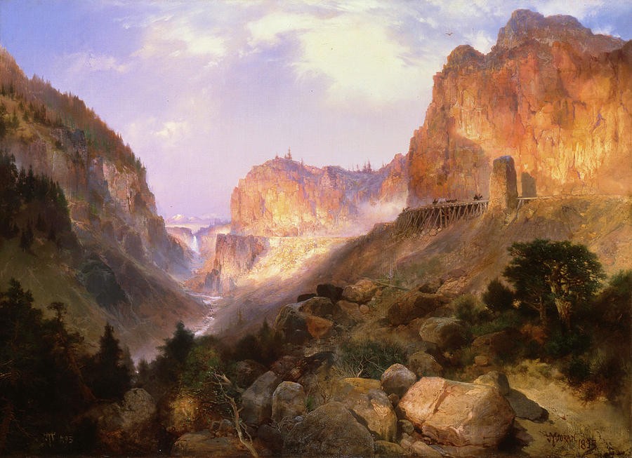 The Golden Gate Yellowstone by Thomas Moran