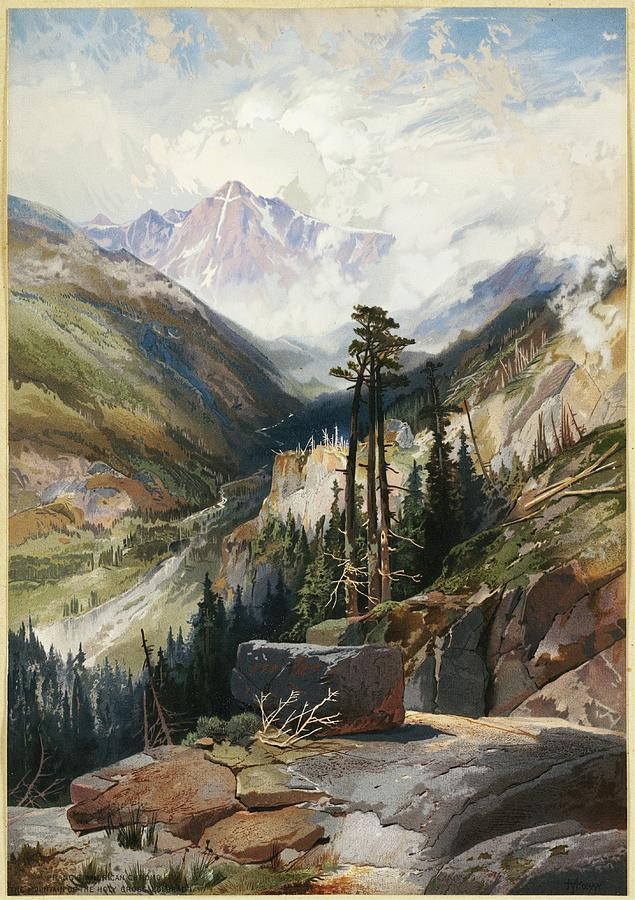 The Mountain of the Holy Cross Colorado by Thomas Moran