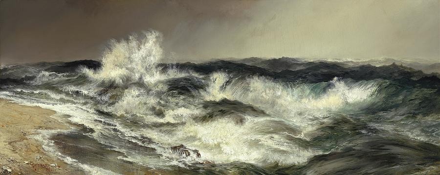 The Much Resounding Sea by Thomas Moran