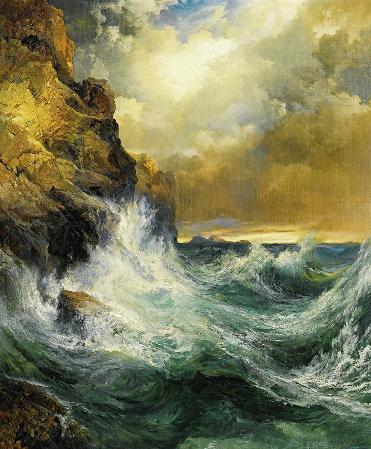 The Receding Wave by Thomas Moran