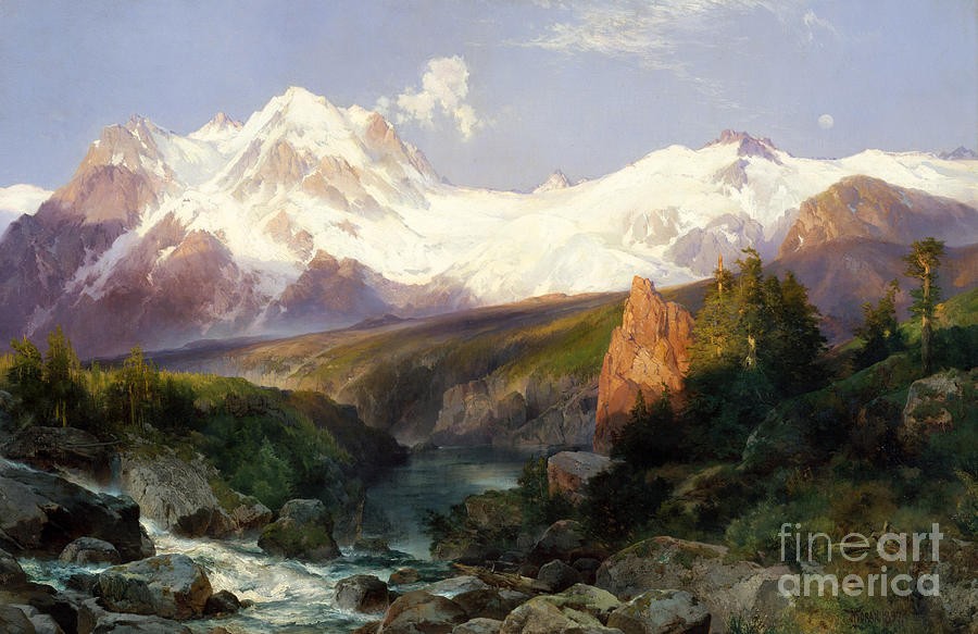 The Teton Range by Thomas Moran