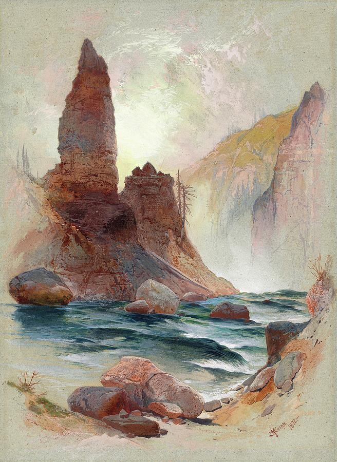 Tower Falls, Yellowstone by Thomas Moran