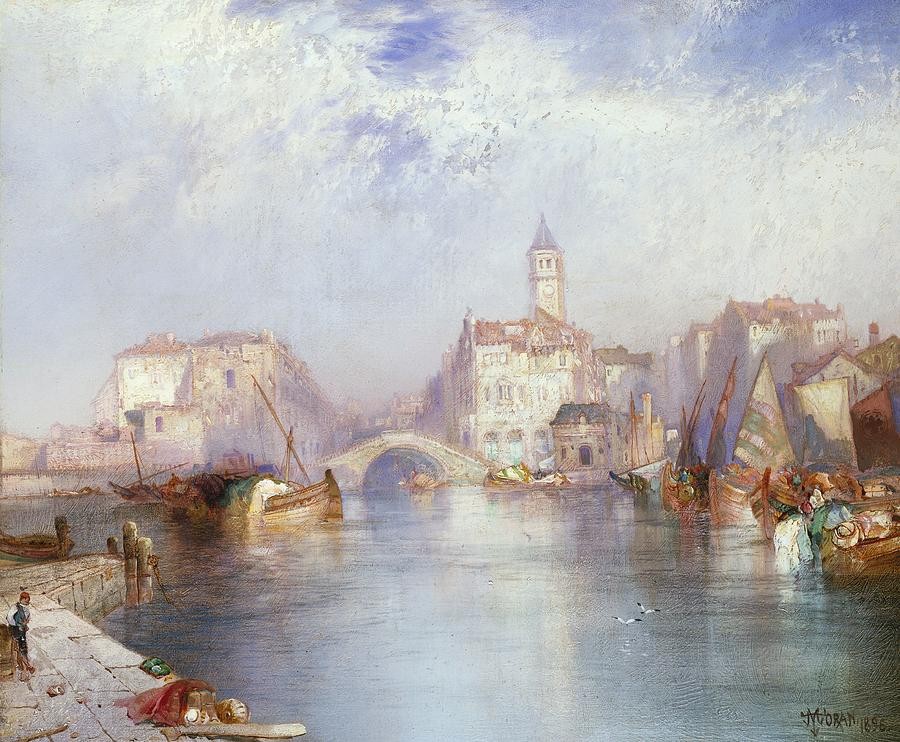 Venetian Canal by Thomas Moran