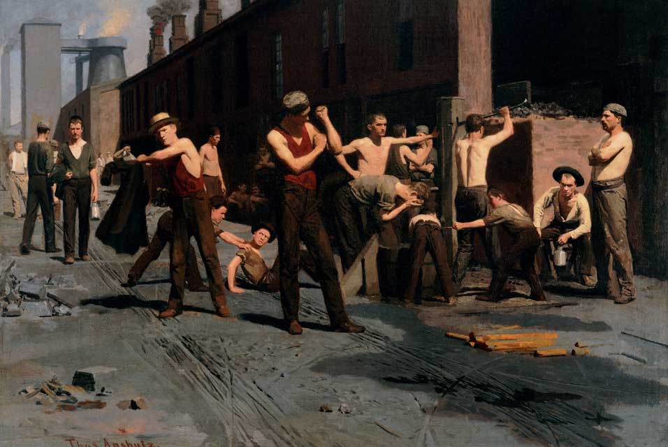 The Ironworkers' Noontime by Thomas Pollock Anshutz