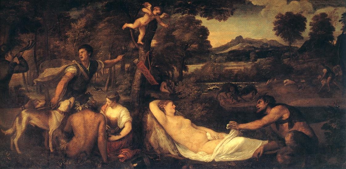 Jupiter and Anthiope (Pardo Venus) by Titian