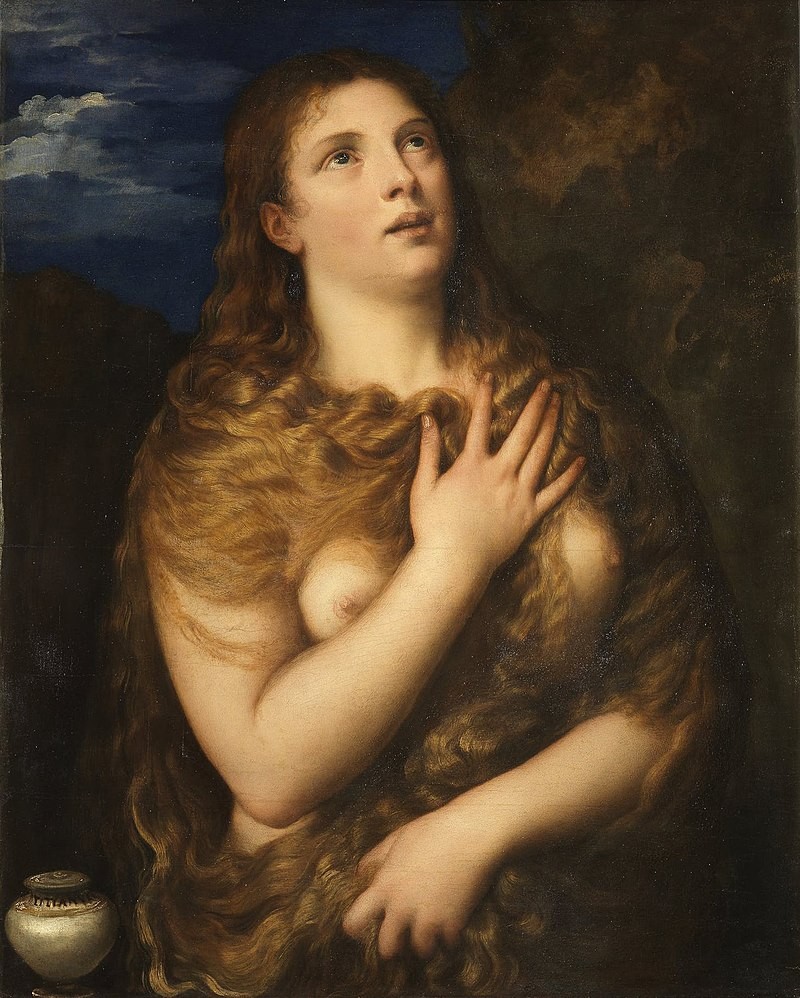 Mary Magdalen Repentant by Titian