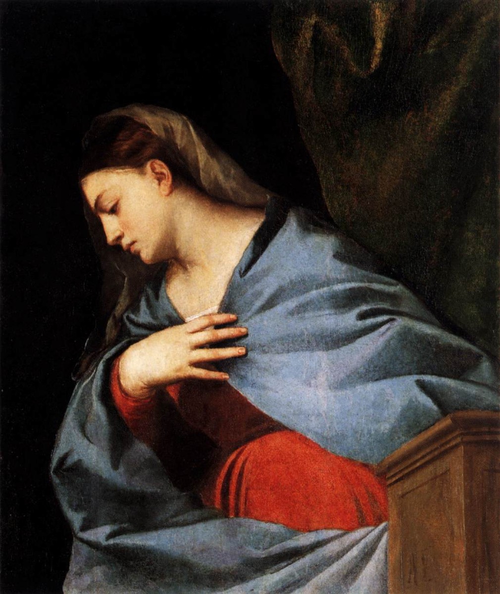 Polyptych of the Resurrection Virgin Annunciate by Titian