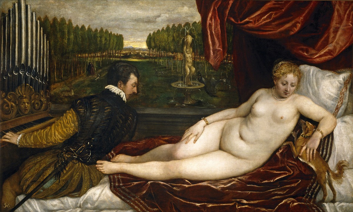 Venus and an Organist and a Little Dog by Titian