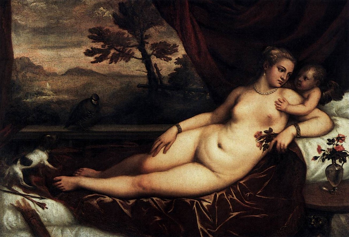 Venus and Cupid by Titian