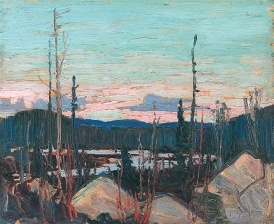 Burnt Area with Ragged Rocks by Tom Thomson