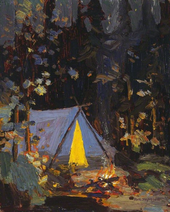 Campfire by Tom Thomson