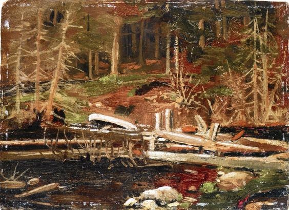 Old Lumber Dam, Algonquin Park by Tom Thomson