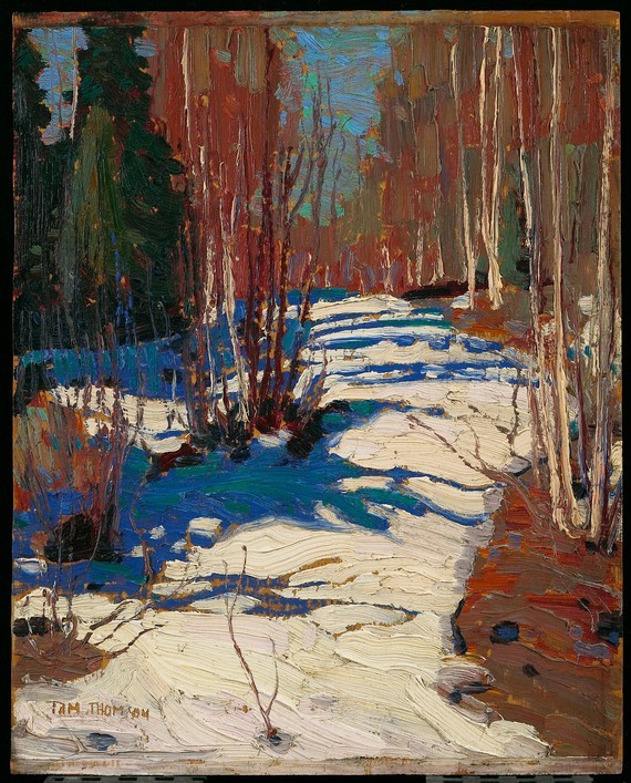 Path Behind Mowat Lodge by Tom Thomson