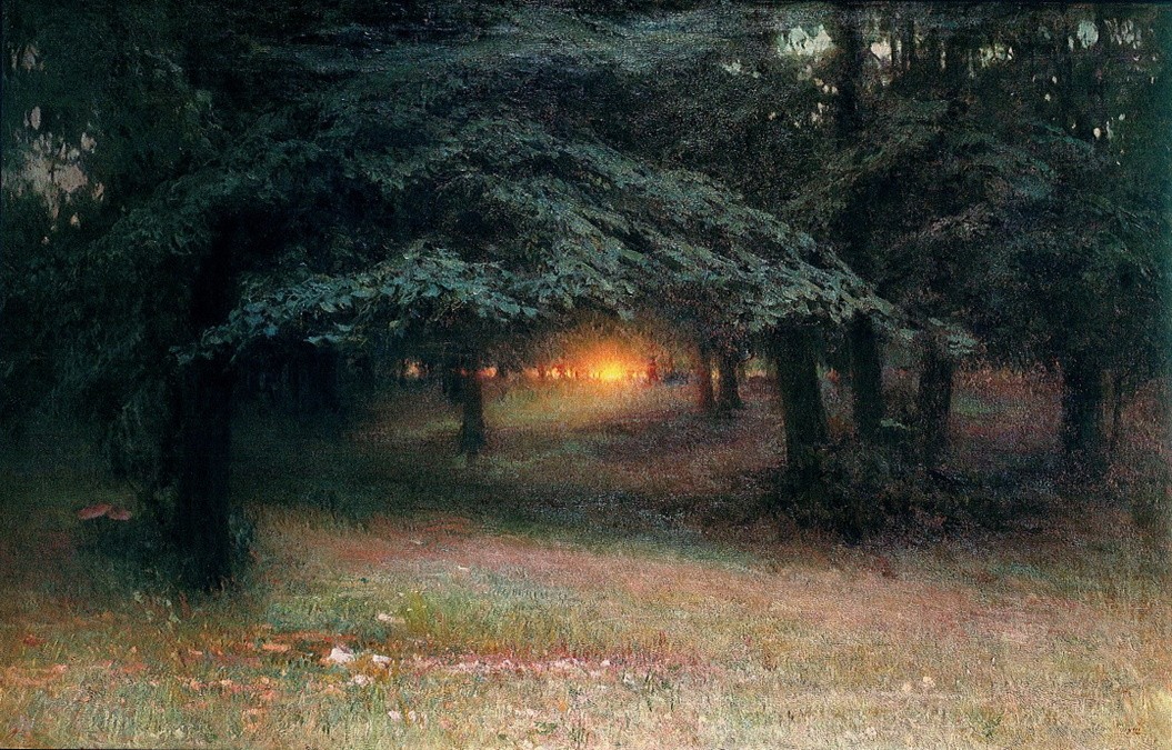 Захід Сонця В Лісі by Trush Ivan Ivanovych