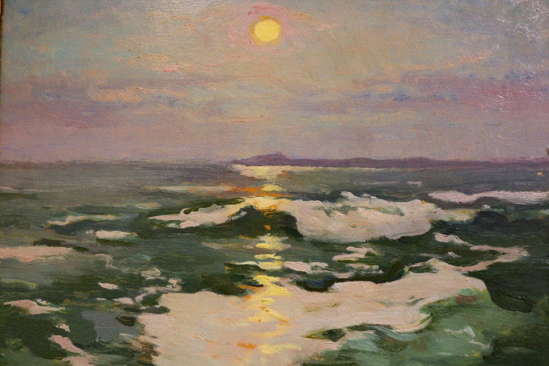 Місячна ніч над морем by Trush Ivan Ivanovych