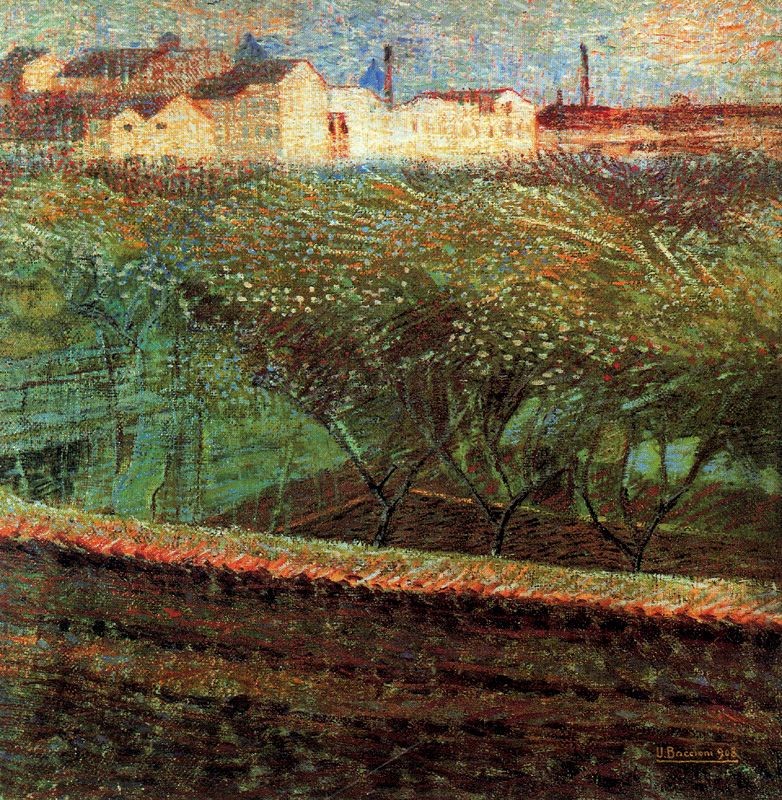 April Evening by Umberto Boccioni