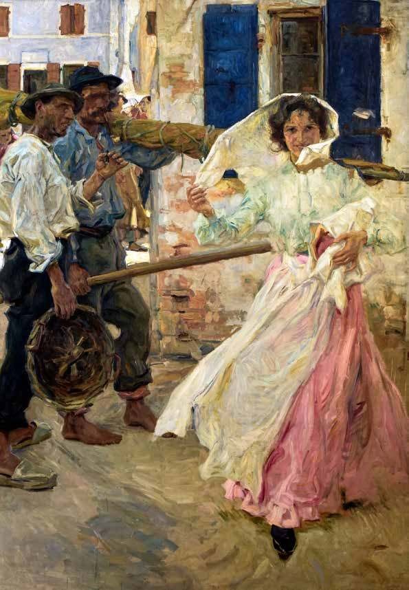 Conversation in Burano by Umberto Veruda