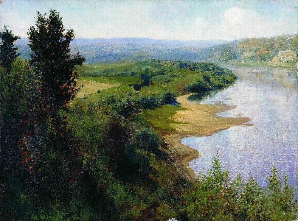 A river by Vasily Polenov