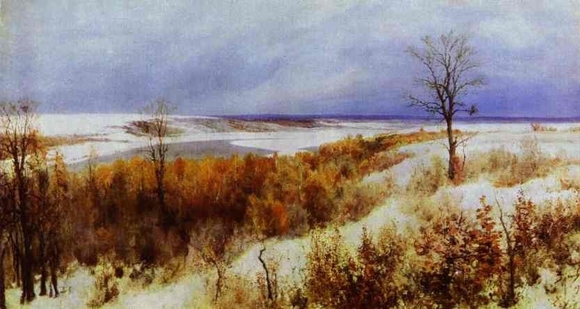 First Snow by Vasily Polenov