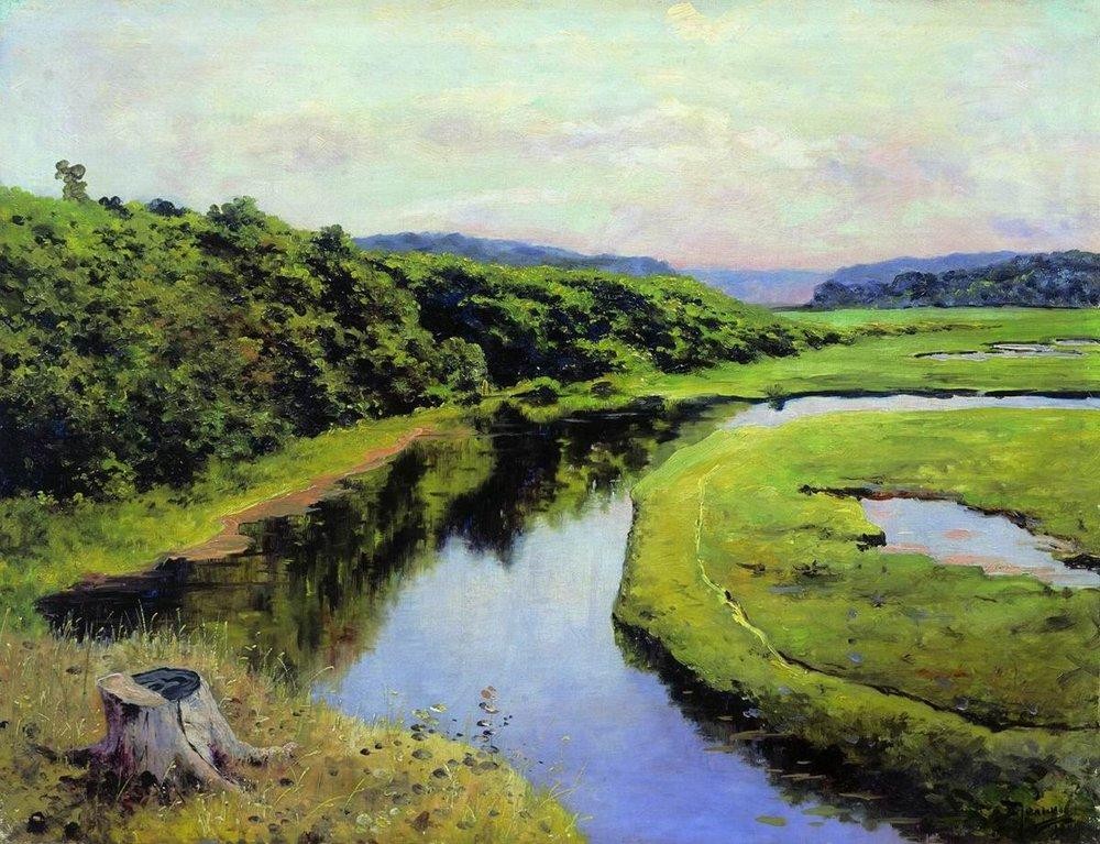 Klyazma River. Zhukovka. by Vasily Polenov