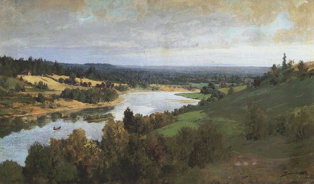 Oyat river by Vasily Polenov