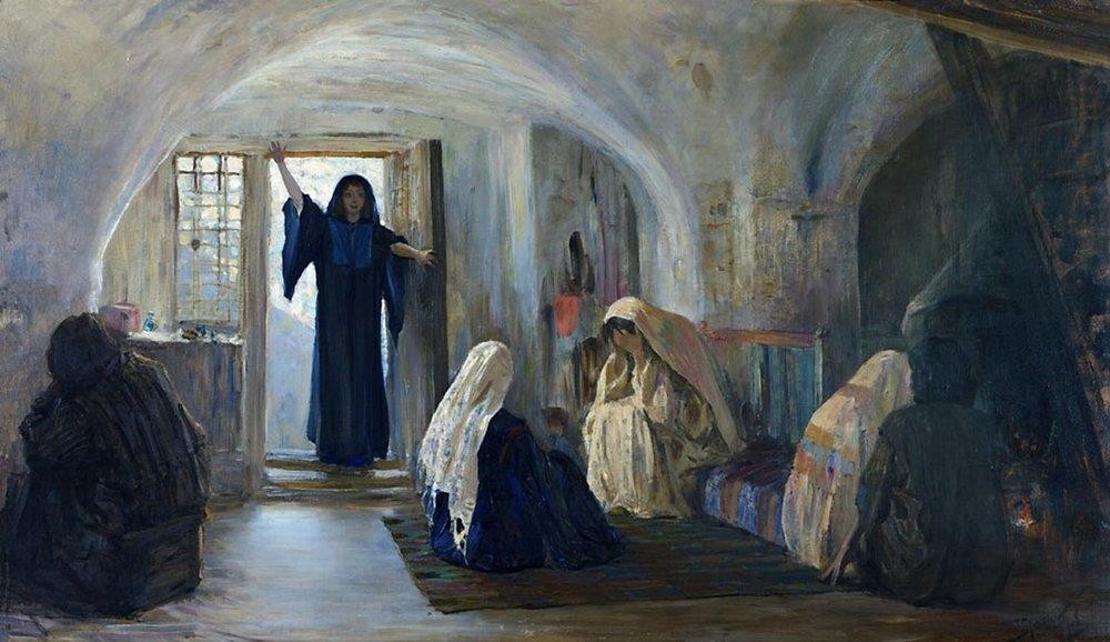 Ushered in a tearful joy by Vasily Polenov