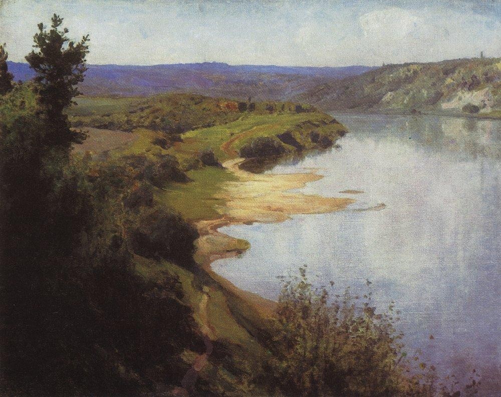 View of Oka from the western riverbank by Vasily Polenov