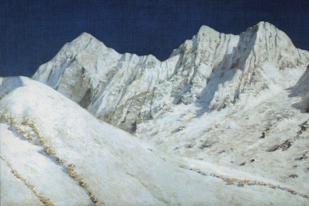 In India. Himalayas snow by Vasily Vereshchagin