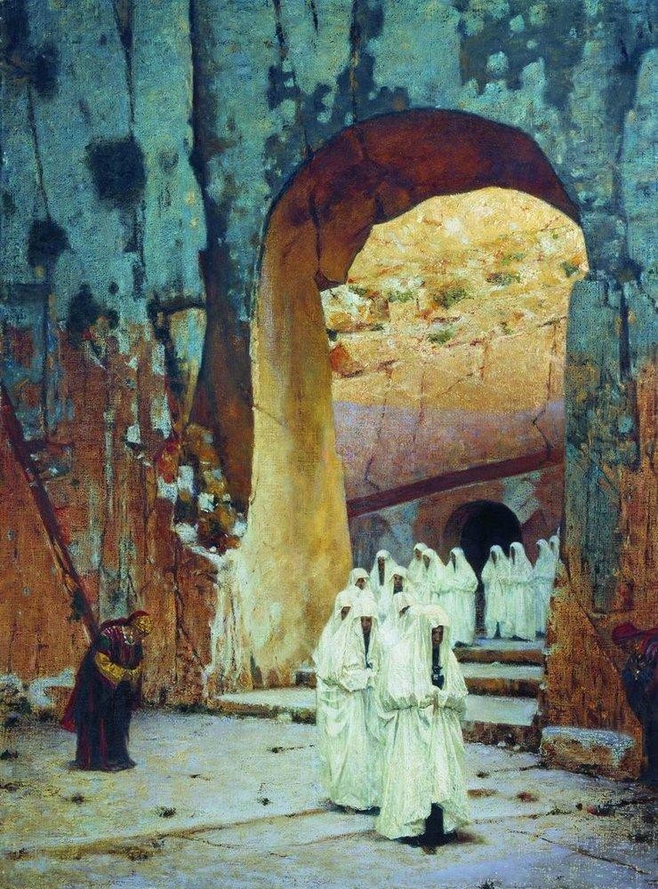 In Jerusalem. Royal tombs by Vasily Vereshchagin