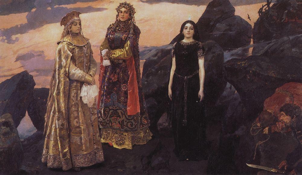 Three princess of the Underground Kingdom by Viktor Vasnetsov