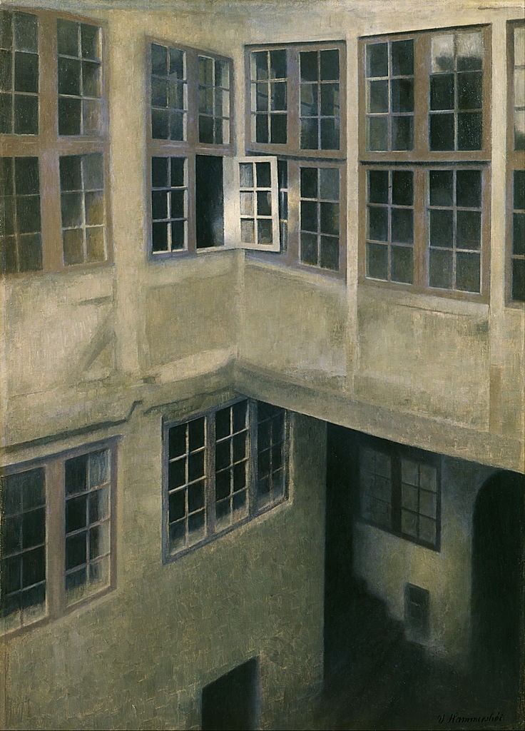 Interior of Courtyard, Strandgade 30 by Vilhelm Hammershoi