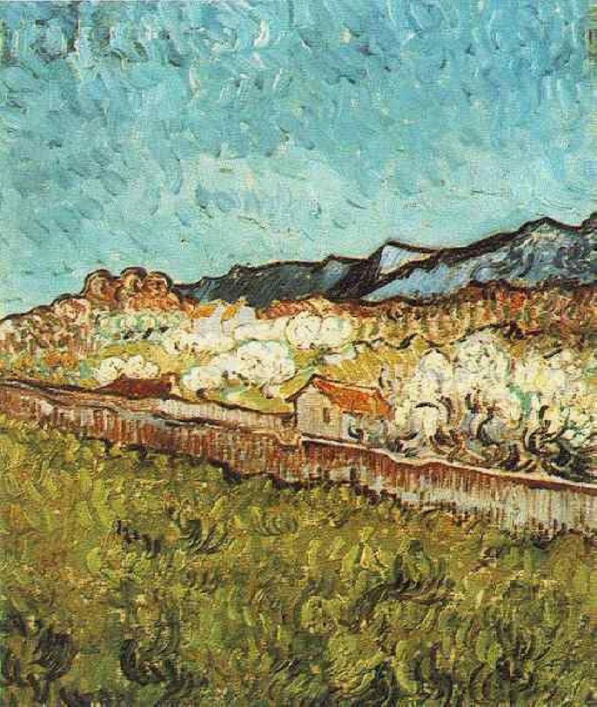 At the Foot of the Mountains by Vincent van Gogh