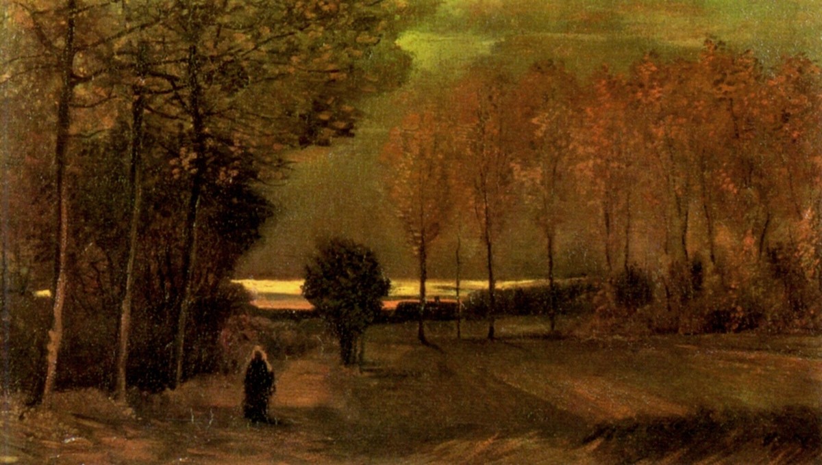 Autumn Landscape at Dusk by Vincent van Gogh