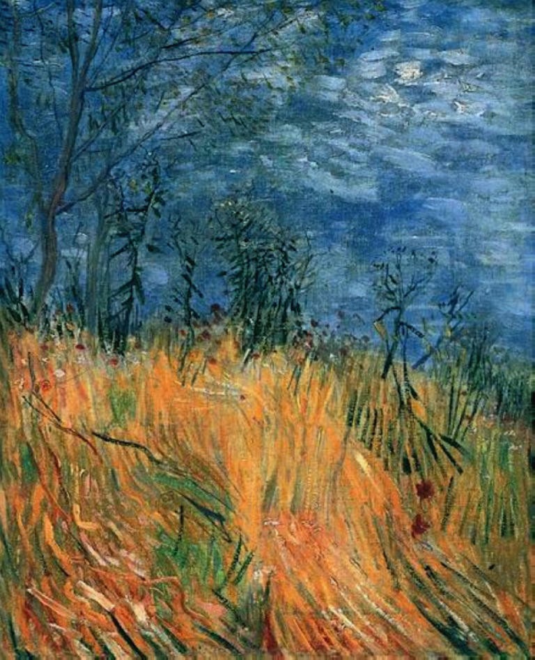 Edge of a Wheatfield with Poppies by Vincent van Gogh