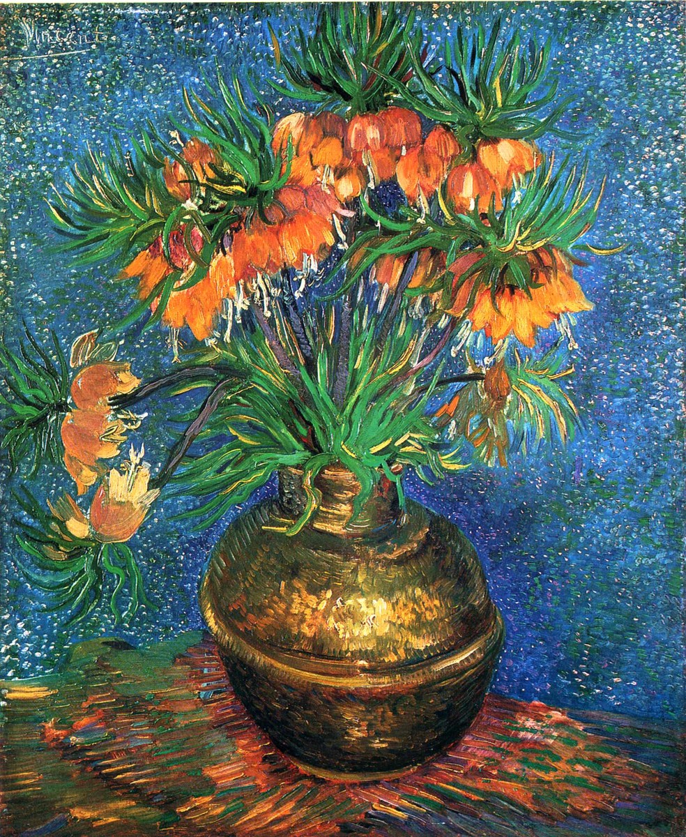 Fritillaries in a Copper Vase by Vincent van Gogh