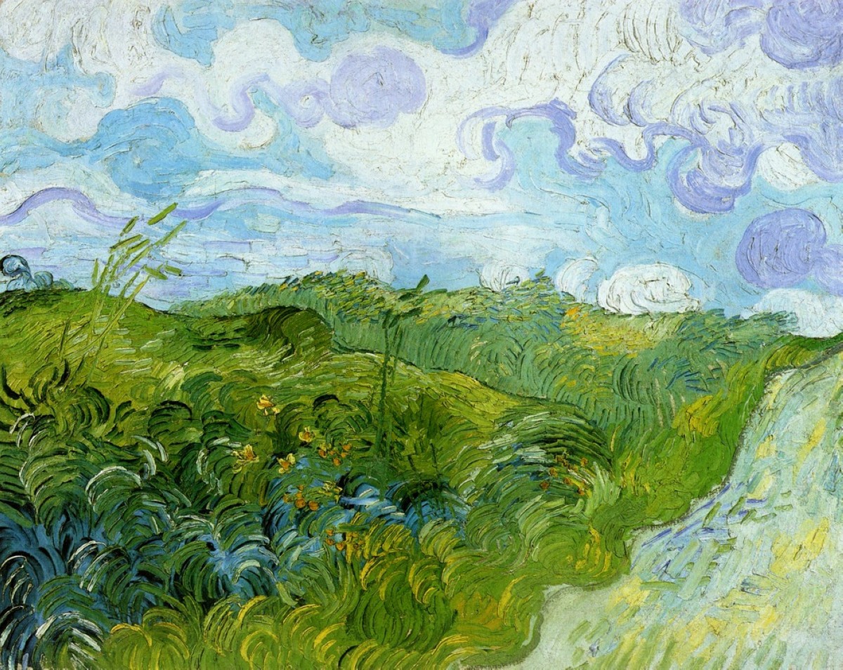 Green Wheat Fields by Vincent van Gogh