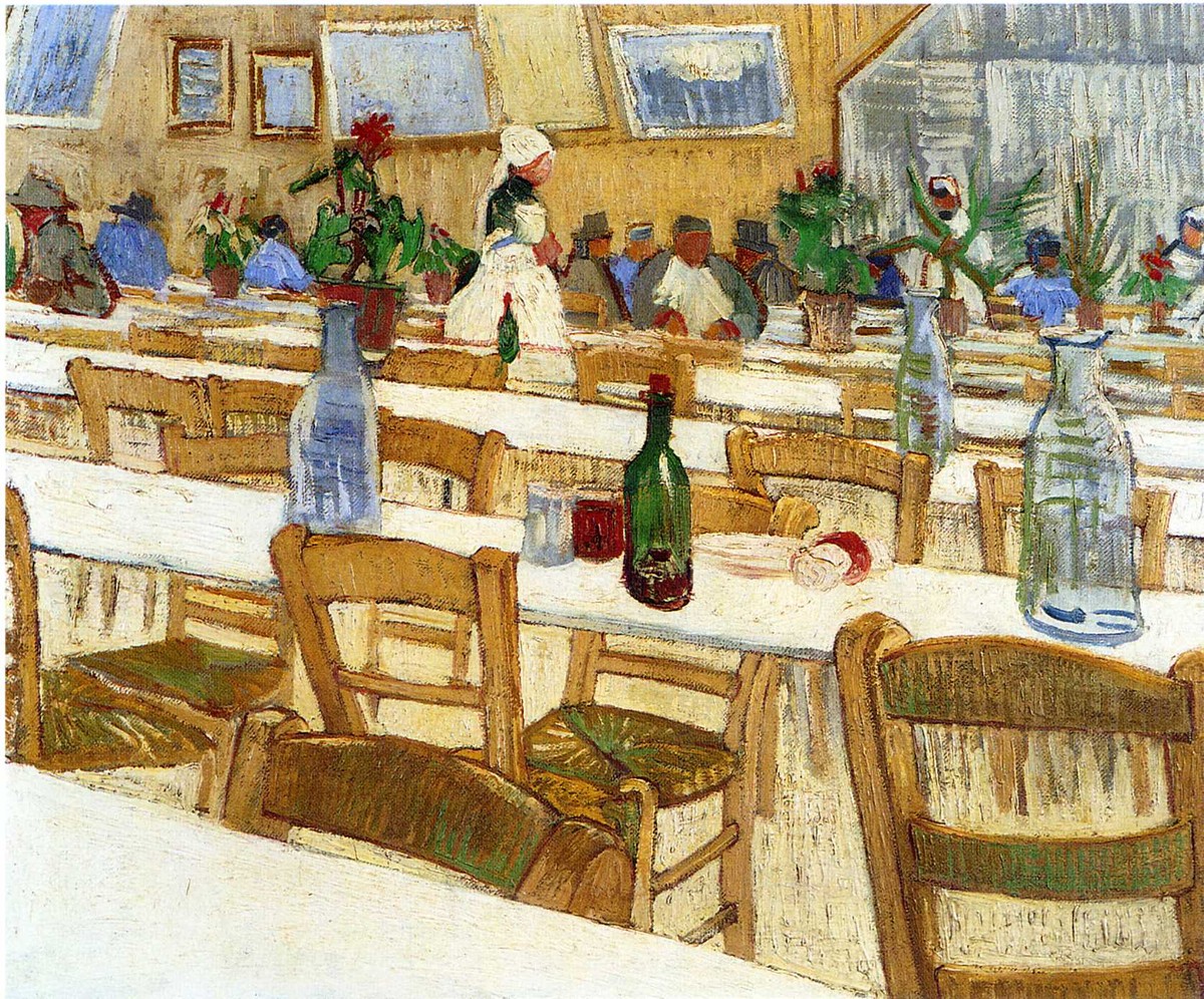 Interior of a Restaurant by Vincent van Gogh