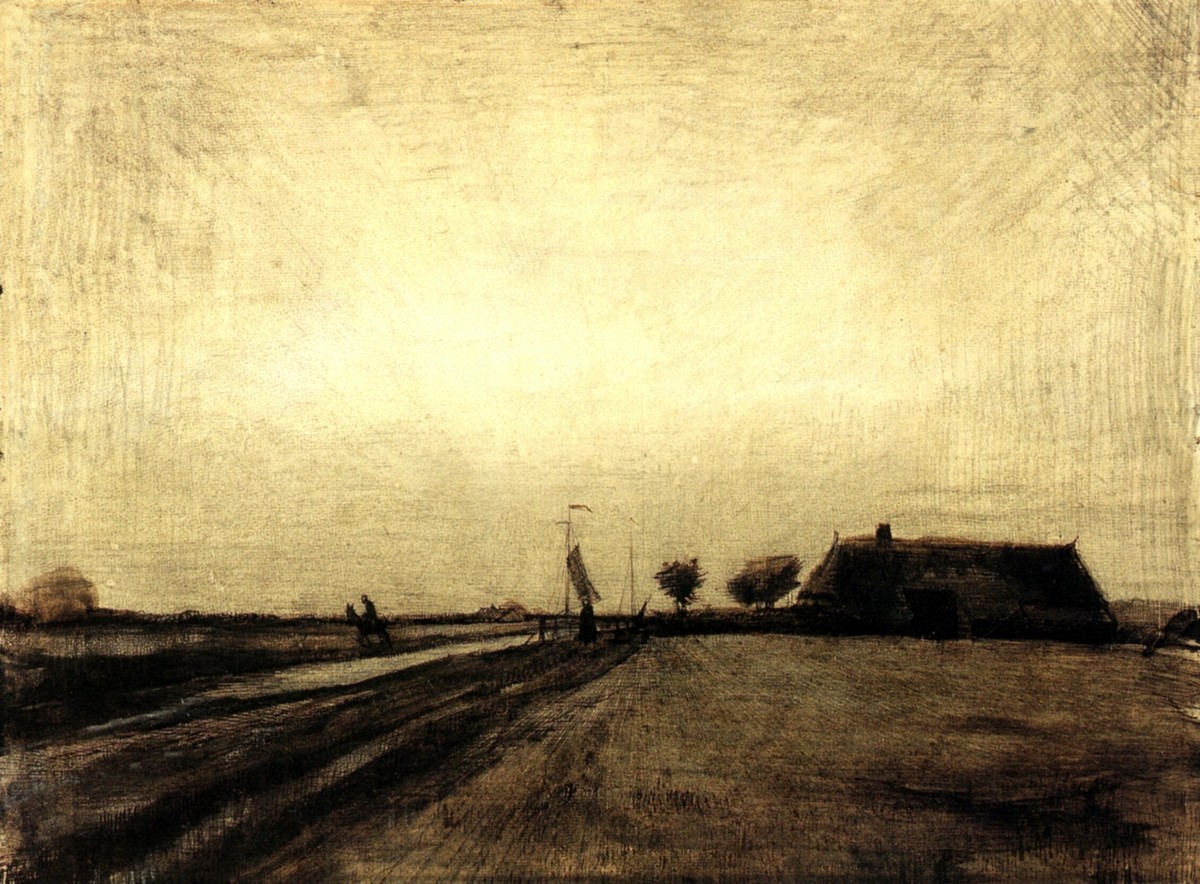 Landscape in Drenthe by Vincent van Gogh