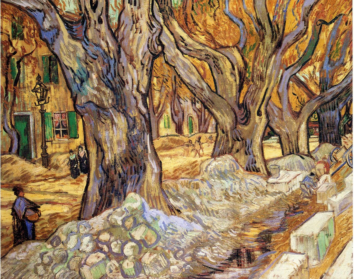 Large Plane Trees by Vincent van Gogh