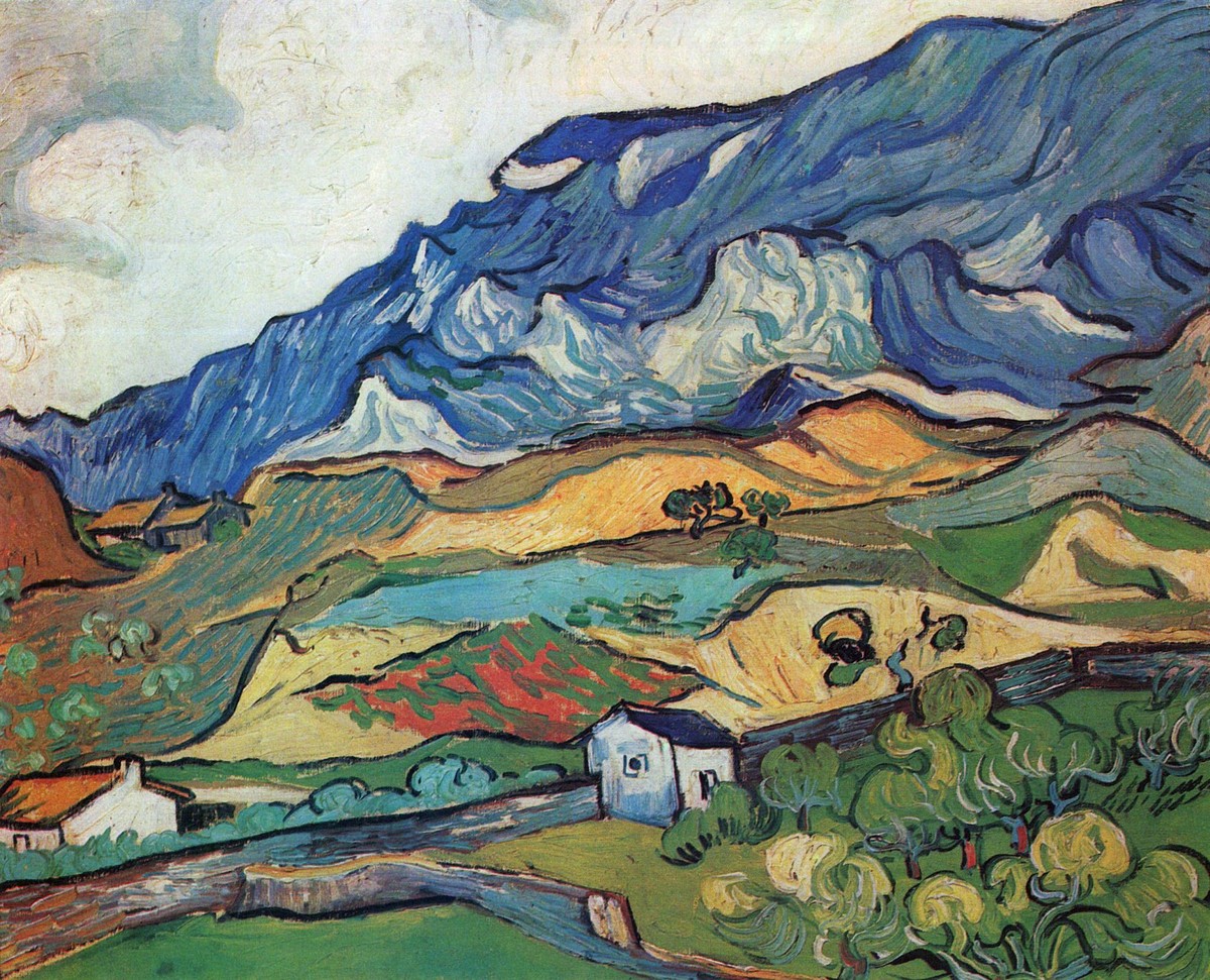 Les Alpilles, Mountain Landscape near South-Reme by Vincent van Gogh