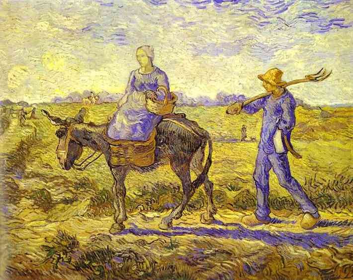 Morning, Going to Work by Vincent van Gogh