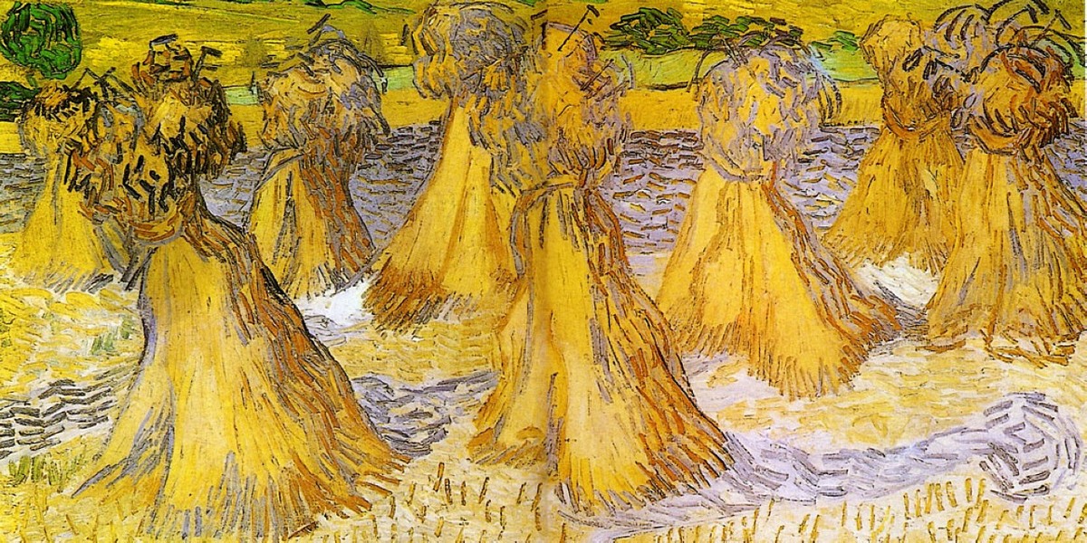 Sheaves of Wheat by Vincent van Gogh