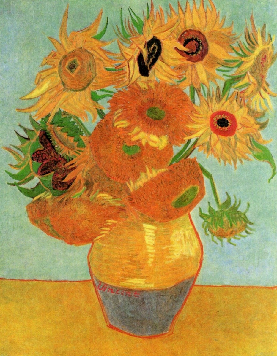 Still Life Vase with Twelve Sunflowers by Vincent van Gogh