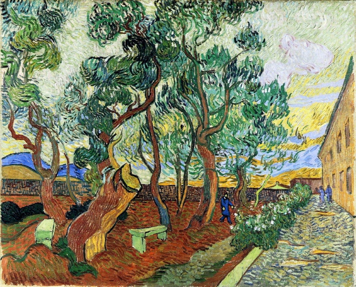 The Garden of St. Paul's Hospital at St. Remy by Vincent van Gogh