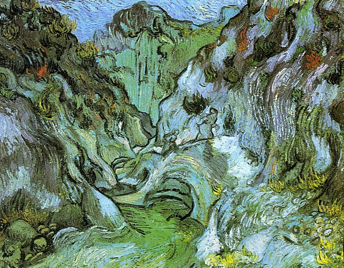 The gully Peiroulets by Vincent van Gogh