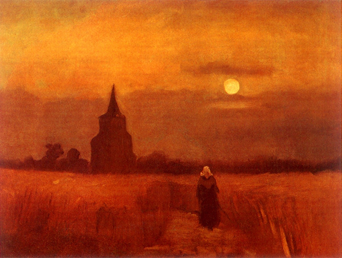 The Old Tower in the Fields by Vincent van Gogh