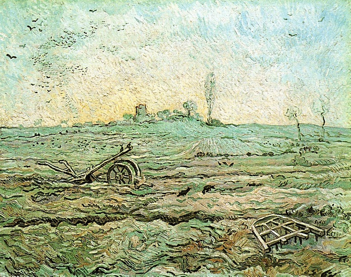 The Plough and the Harrow (after Millet) by Vincent van Gogh