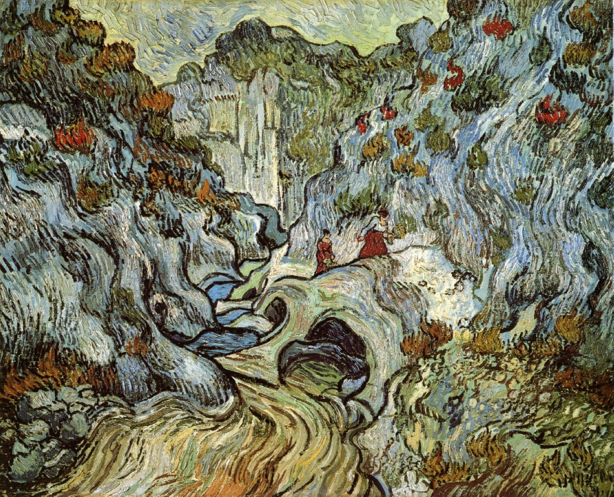 The ravine of the Peyroulets by Vincent van Gogh